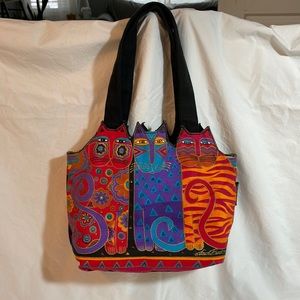 Laurel Burch Canvas Cat Purse